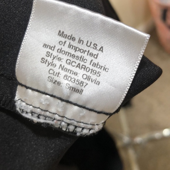 Katie May Olivia Formal Dress Size Small Black Swiss Dot Mesh Plunge Neck - Picture 10 of 14